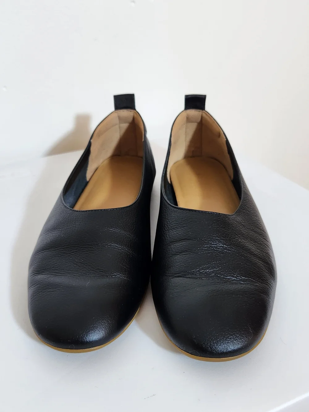 Everlane The Day Glove Black Leather Flats Size 8 - Picture 3 of 7